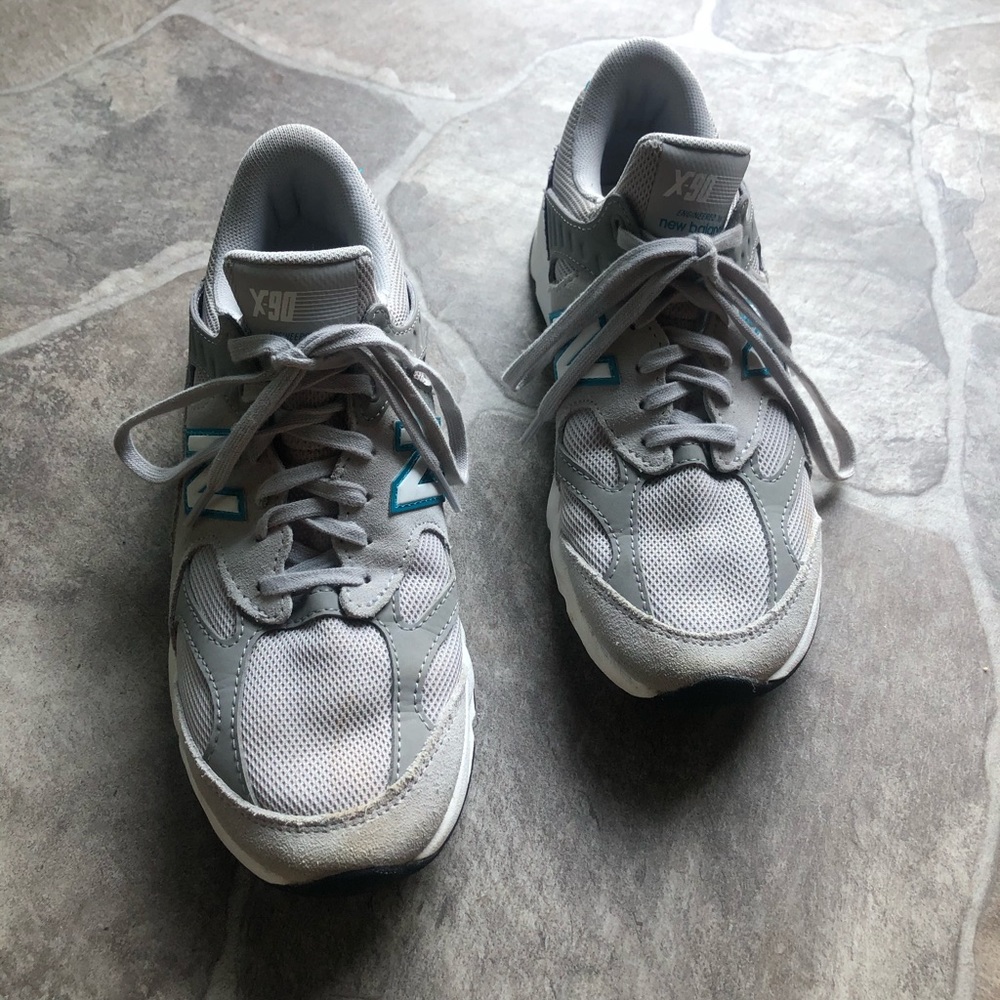 Grey New Balance kids shoes